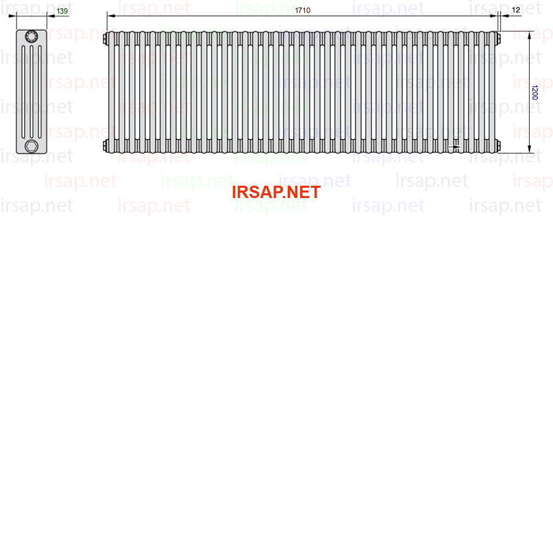 Радиатор IRSAP Tesi 41200/38 T14 CL 01